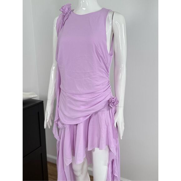 Bardot Lilac Mini Dress - Picture 6 of 13